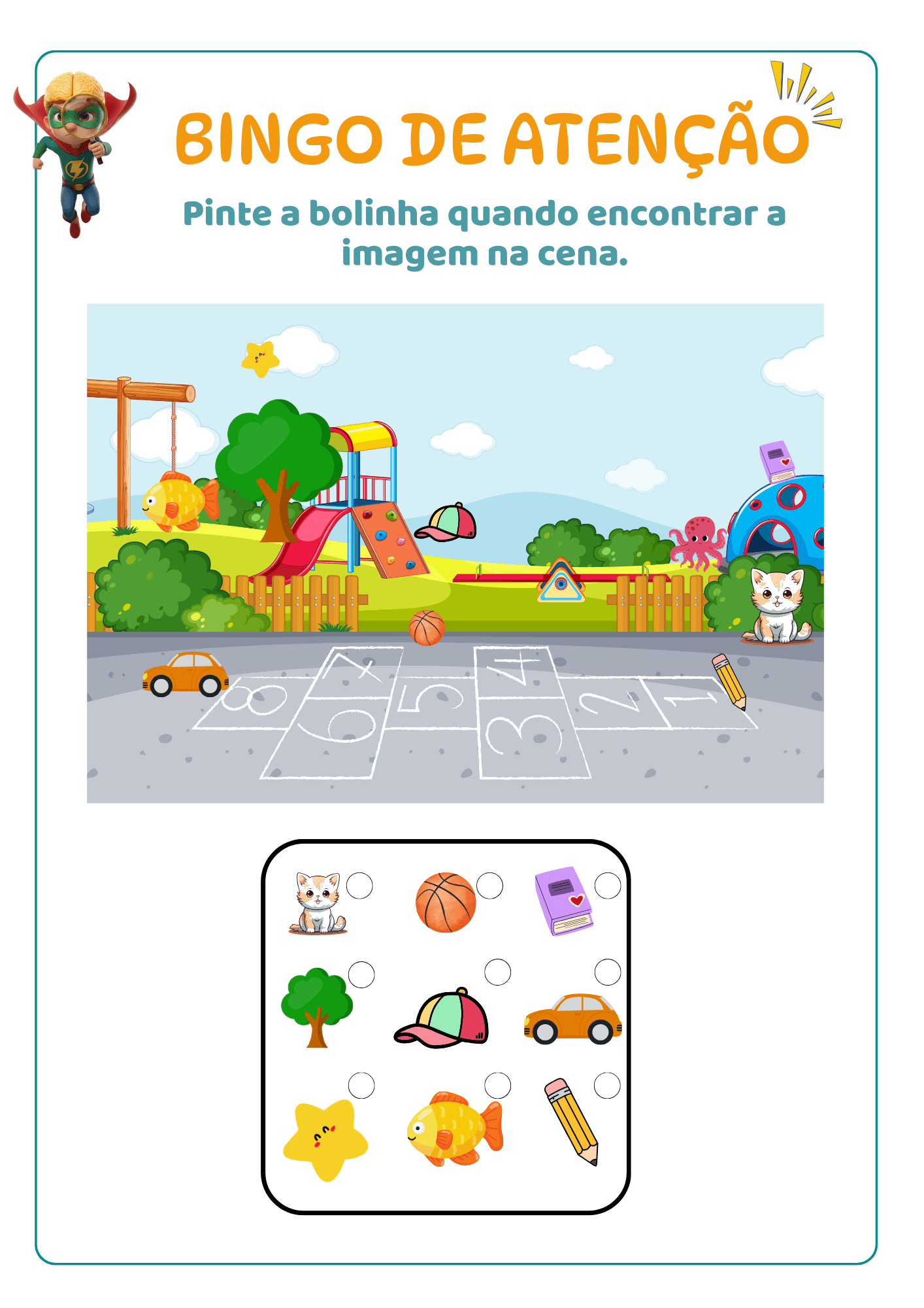 Bloco 1 - Foco Atencional - Atenção Sustentada e Seletiva (10)